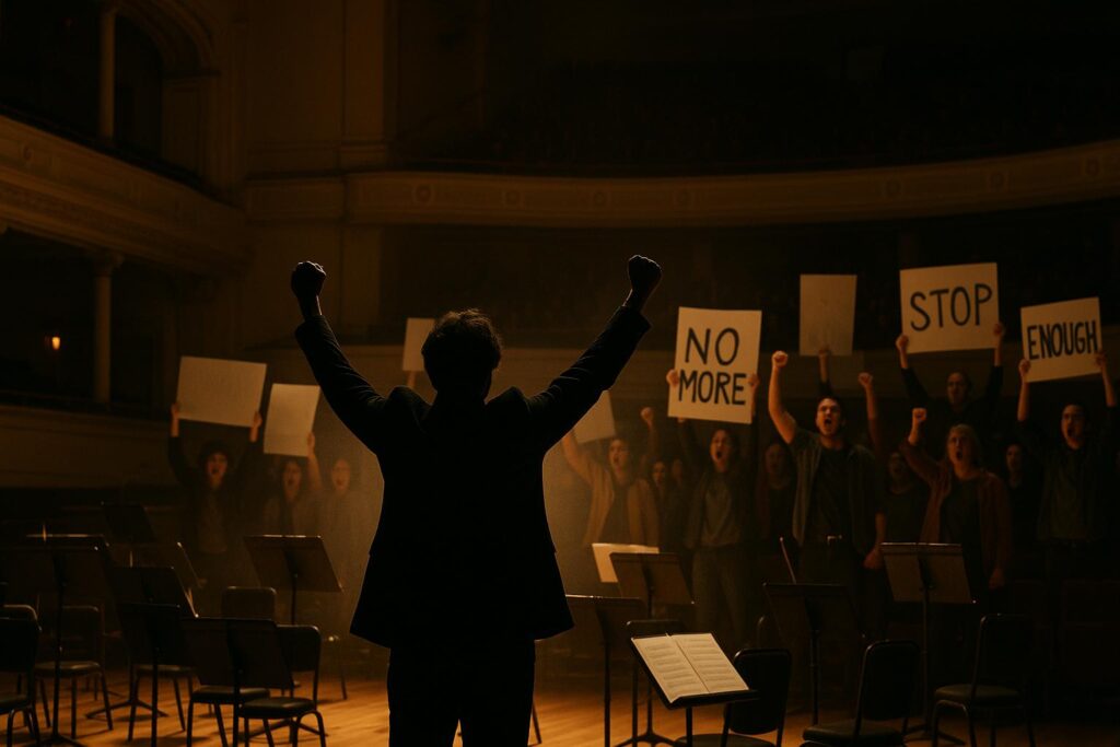 Pro-Palestinian protesters disrupt Melbourne Symphony Orchestra at BBC Proms amid Gaza crisis